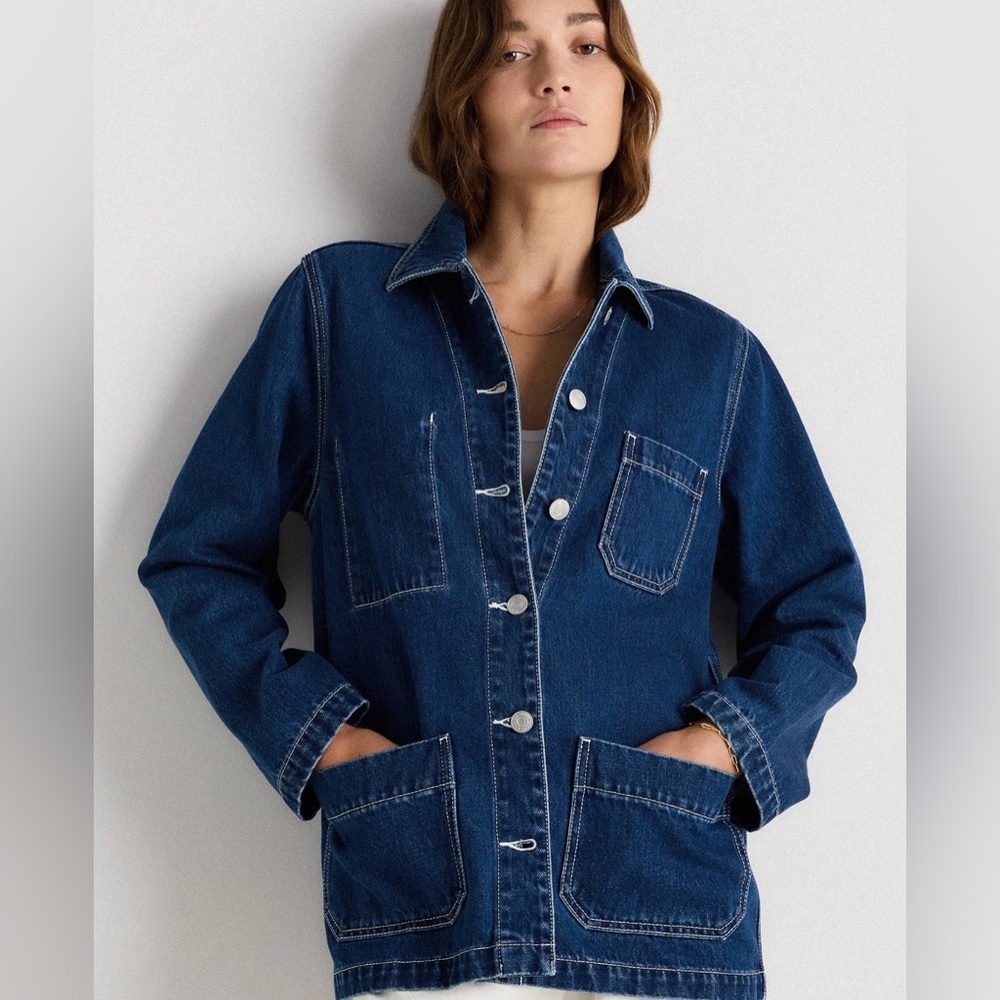Quince Denim 100% Organic Cotton Chore Jacket
